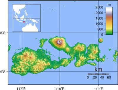 Map of Sumbawa